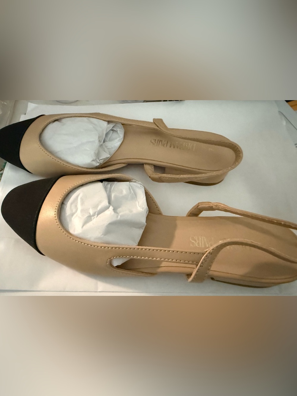 🌸🔥Dream Pairs Nude Slingback Mules
